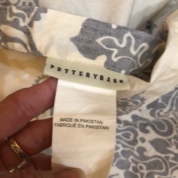 Pottery Barn Bedding Pottery Barn Gray Lucianna Percale Fullqueen